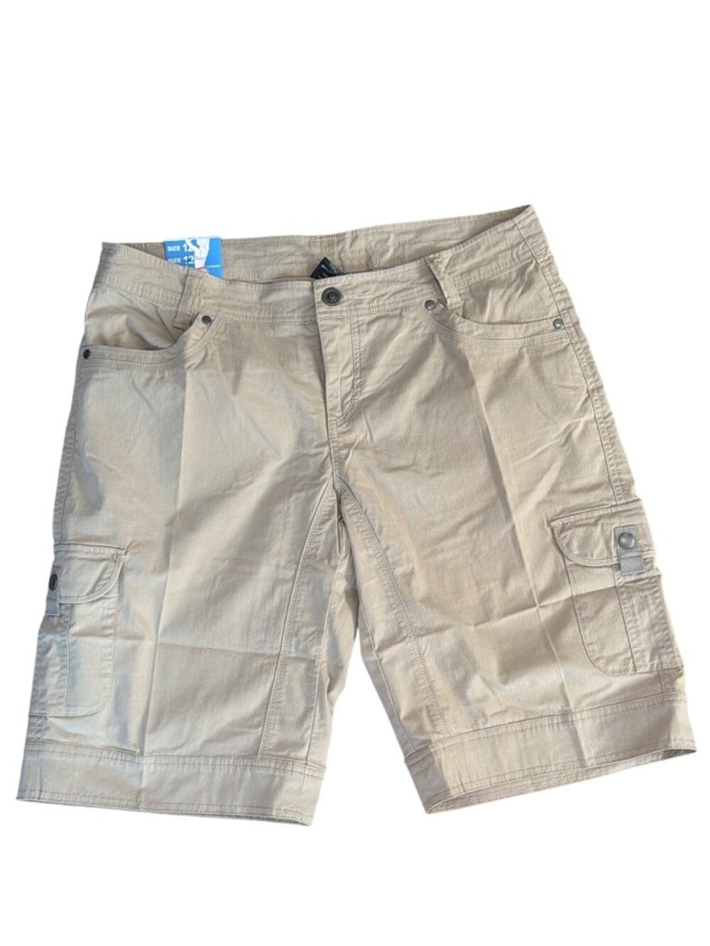 NWT Kuhl Splash 11” Inseam Cargo Shorts Women’s 10/12 UPF50 MSRP$70 Beige** - Picture 2 of 13